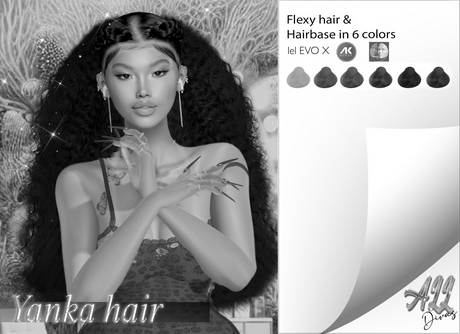 Second Life Marketplace - [All Divas] Yanka Hair DEMO